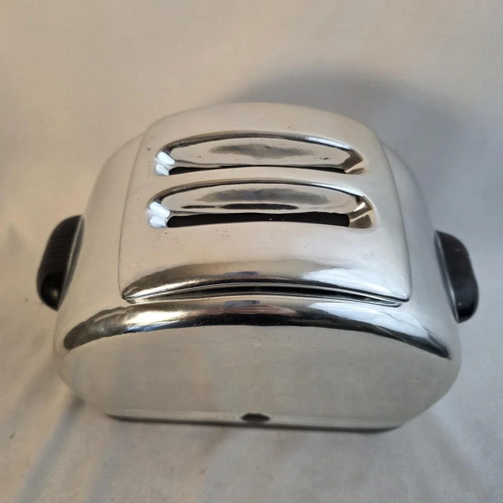 Treasure Craft RARE HTF Art Deco Silver Toaster Cookie Jar. Brave Little Toaster
